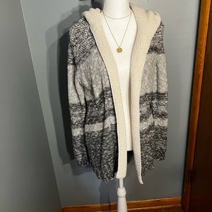 Maurice’s Grey Sherpa Lined Sweater
